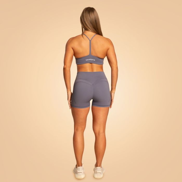 Спортивный бюстгальтер Grace серо-гранитный - BeastPink S