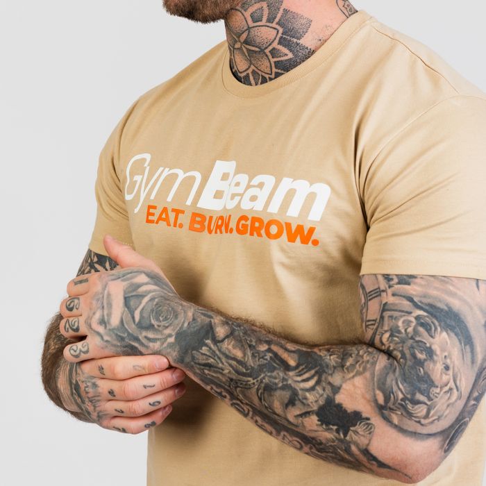 Футболка Grow Песочная - GymBeam M