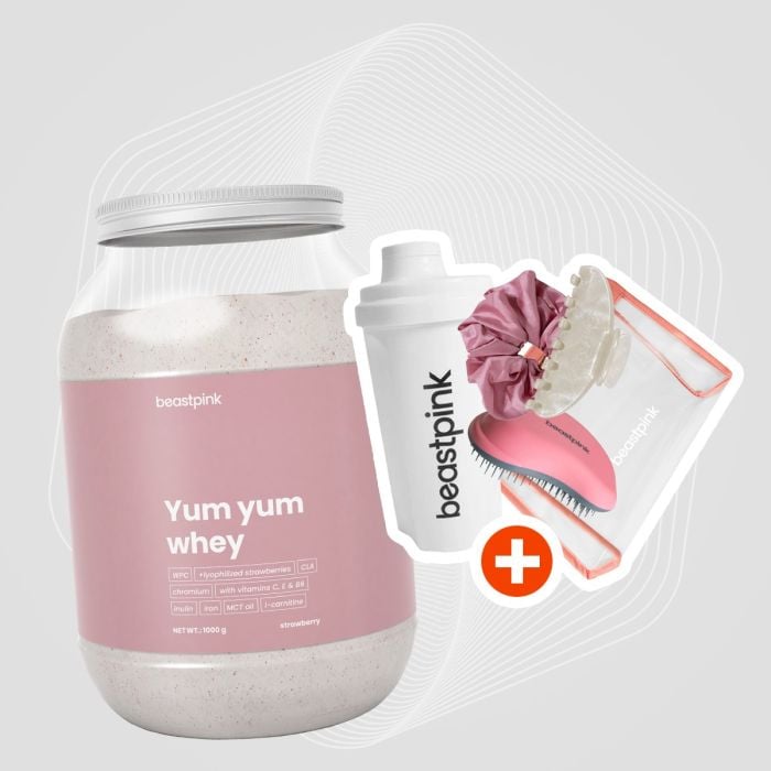 Протеїн Yum Yum Whey - BeastPink 30 г - полуничний сплеск