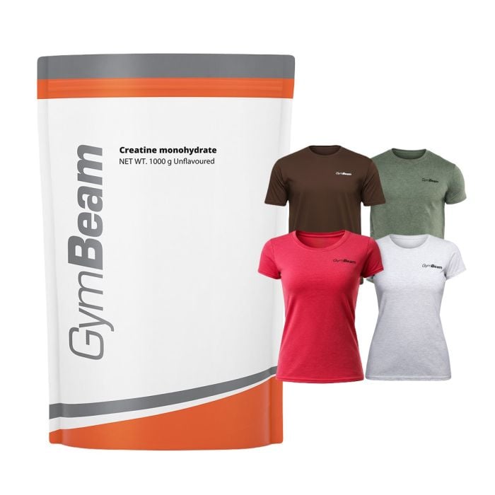 100% Креатин моногидрат - GymBeam 500 г - без вкусовых добавок - 01