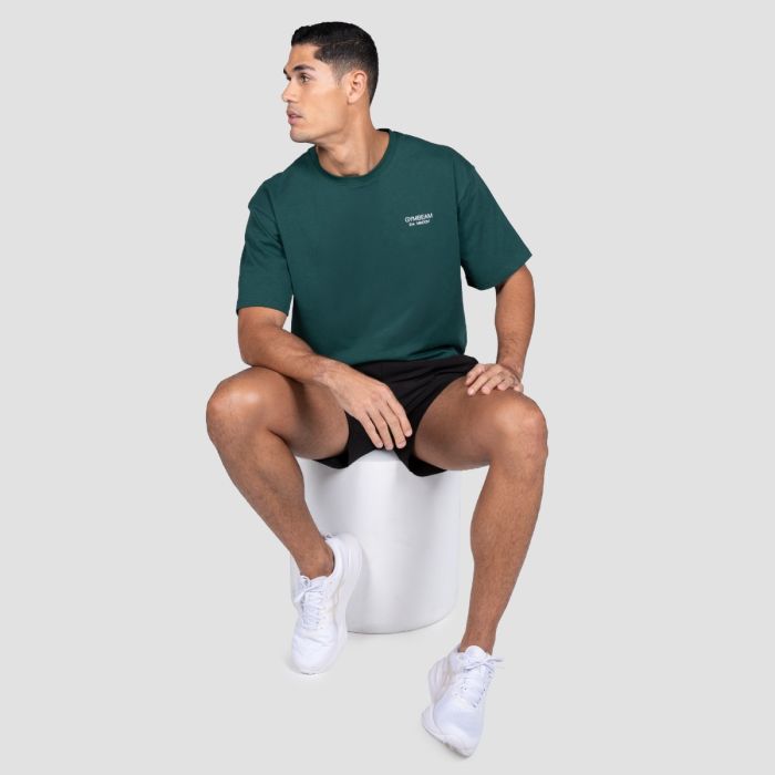 Футболка Lifting Heavy смарагдова - GymBeam XXL