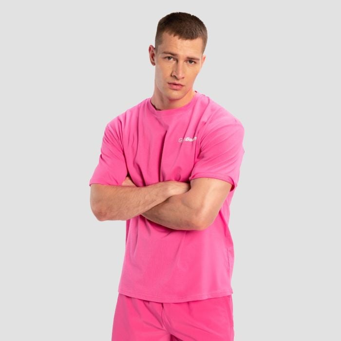 Мужская футболка Oversized Limitless ярко-розовая - GymBeam L
