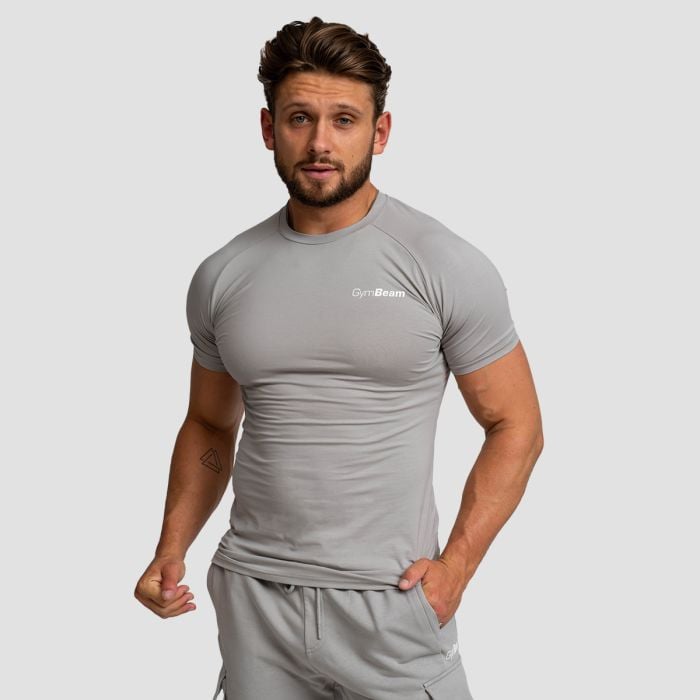 Футболка TRN Fitted серая - GymBeam XXXL