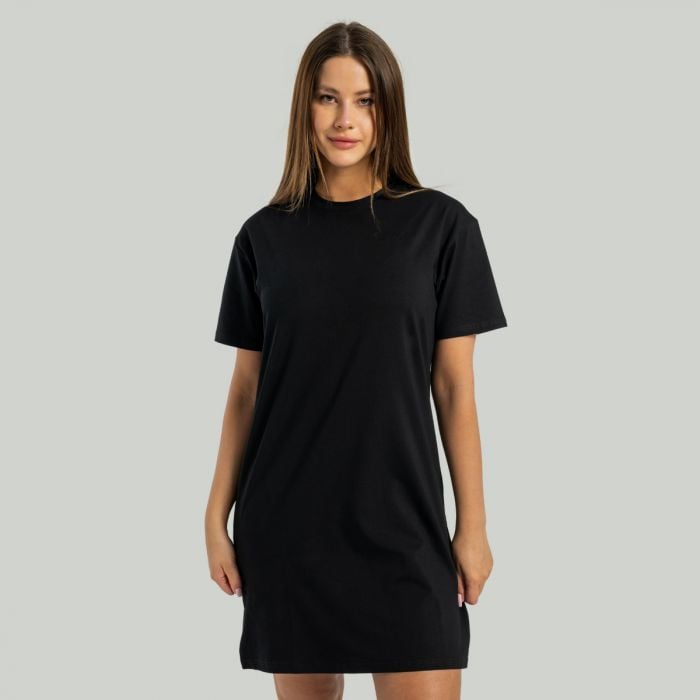 Женское платье-футболка ALPHA черная - STRIX