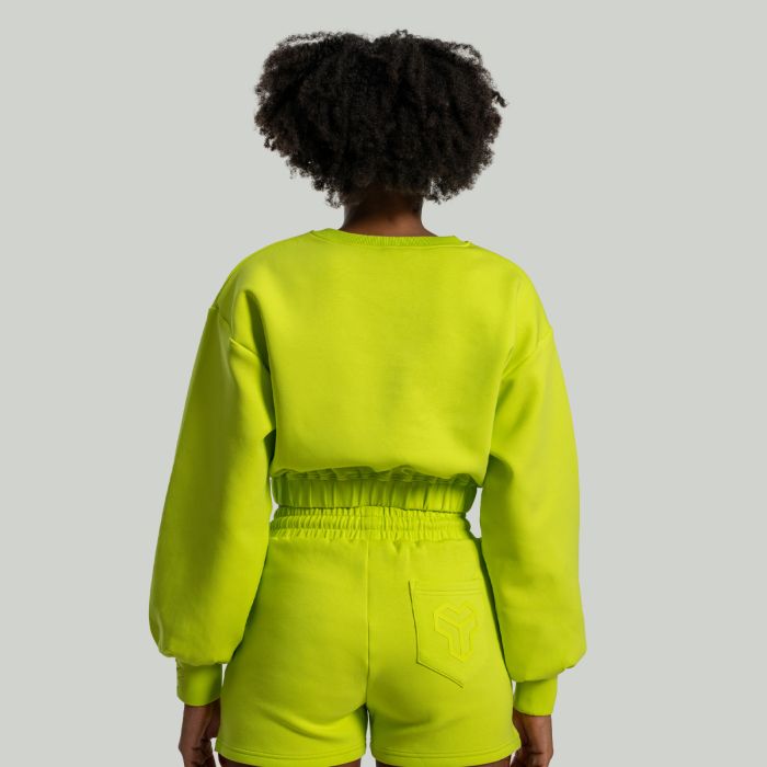 Жіночий джемпер Lunar Cropped насичений лайм Chartreuse - STRIX XXL
