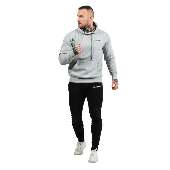 Толстовка Athlete Grey Black - GymBeam XXXL