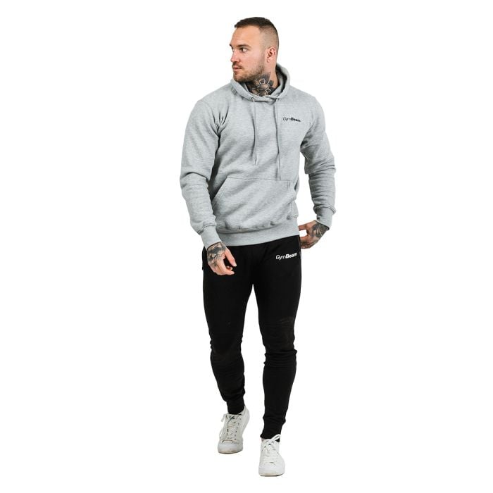 Толстовка Athlete Grey Black - GymBeam XXXL