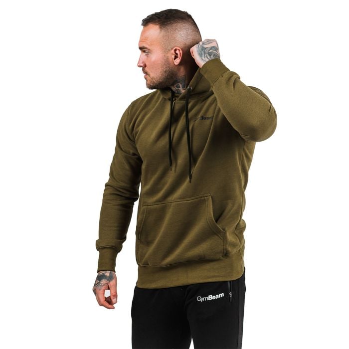 Толстовка Athlete Military Green Black - GymBeam XL
