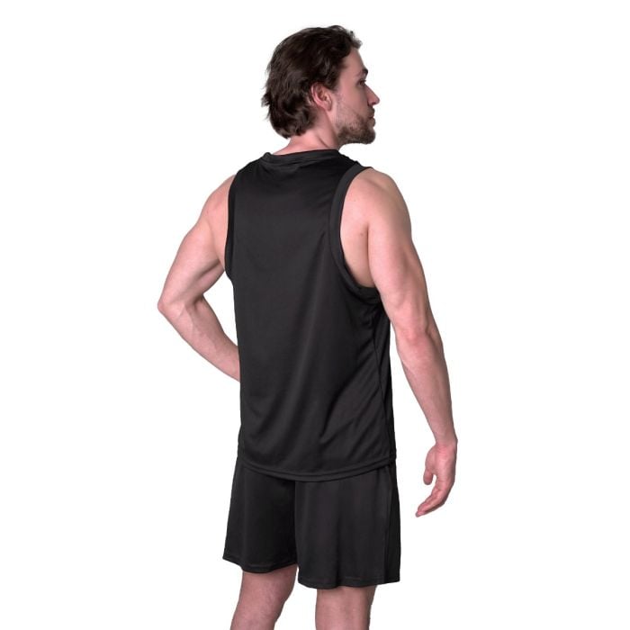 Чоловіча майка Mesh Essence чорна - GymBeam XXL