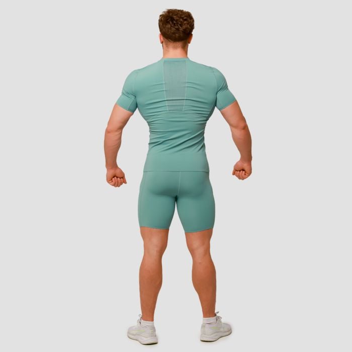 Футболка середньої компресії блакитна - GymBeam L