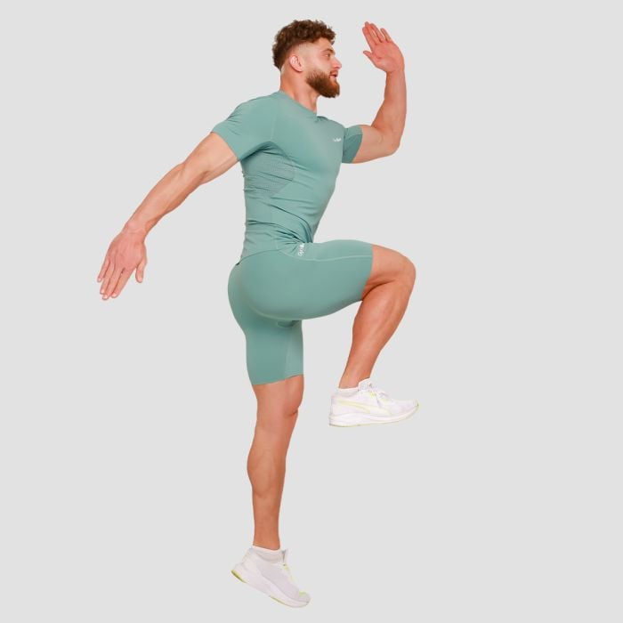 Футболка з високою компресією блакитна - GymBeam L