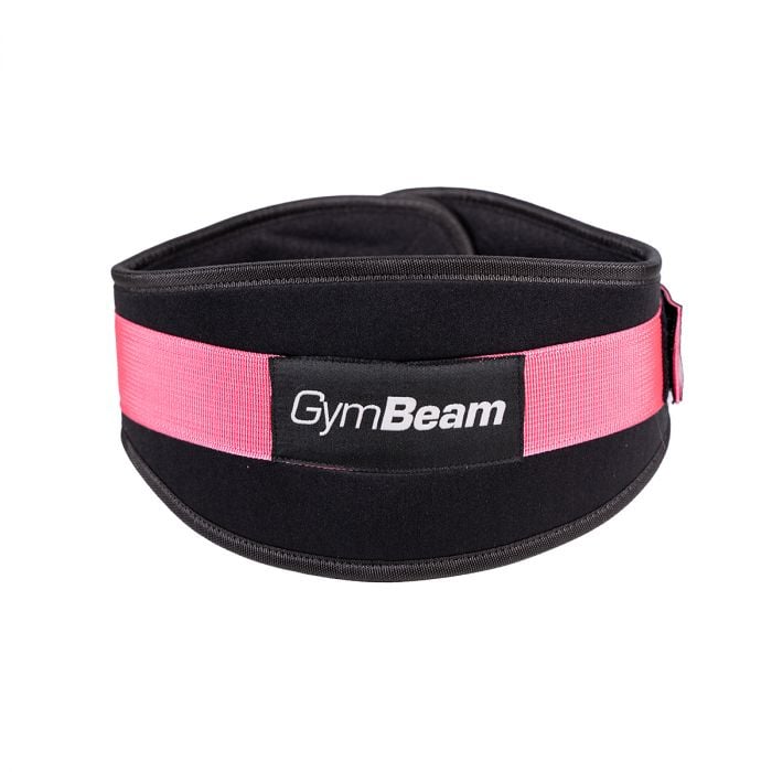 Неопреновый пояс для фитнеса LIFT Black & Pink - GymBeam