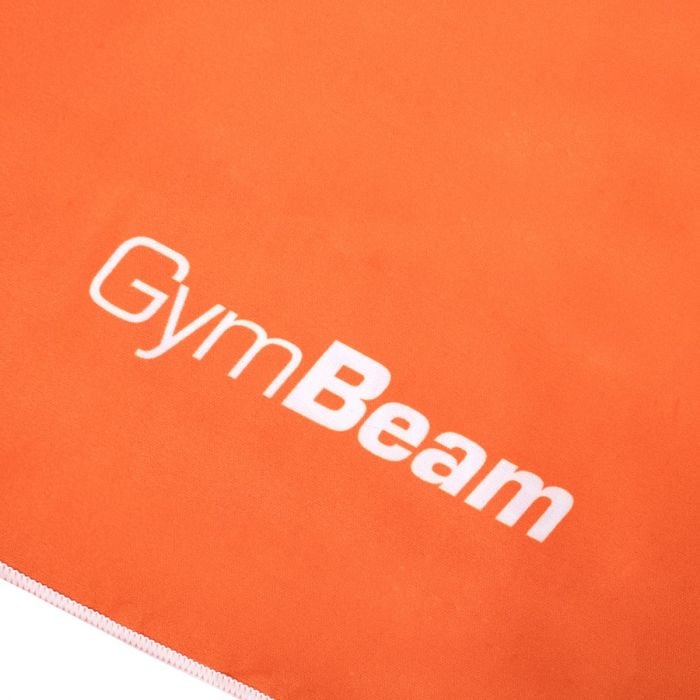 Швидкосохнучий спортивний рушник помаранчево-білий - GymBeam single_variant