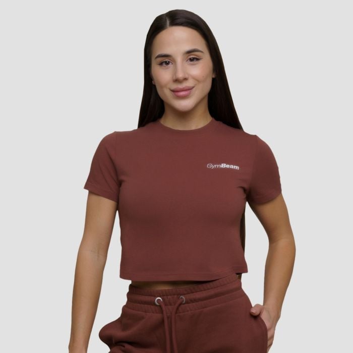 Women‘s Agile Cropped T-shirt Root - GymBeam