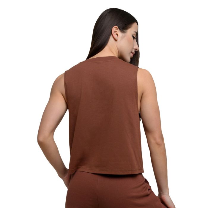 Женская майка Agile коричневый - GymBeam S