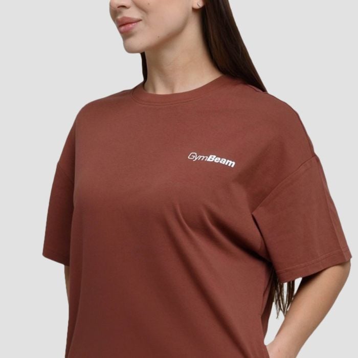 Женское платье-футболка Agile коричневый - GymBeam S