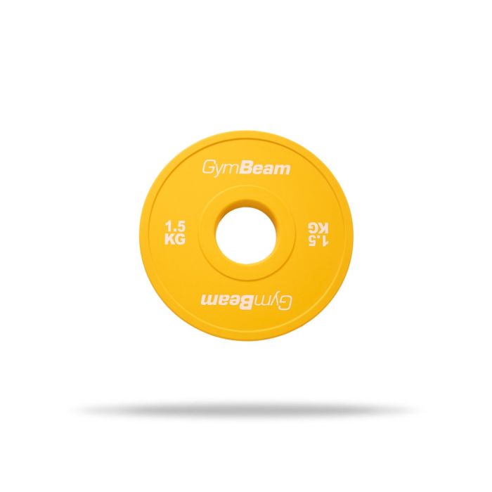 Резиновый фракционный диск для штанги 51 мм - GymBeam 1.5 kg