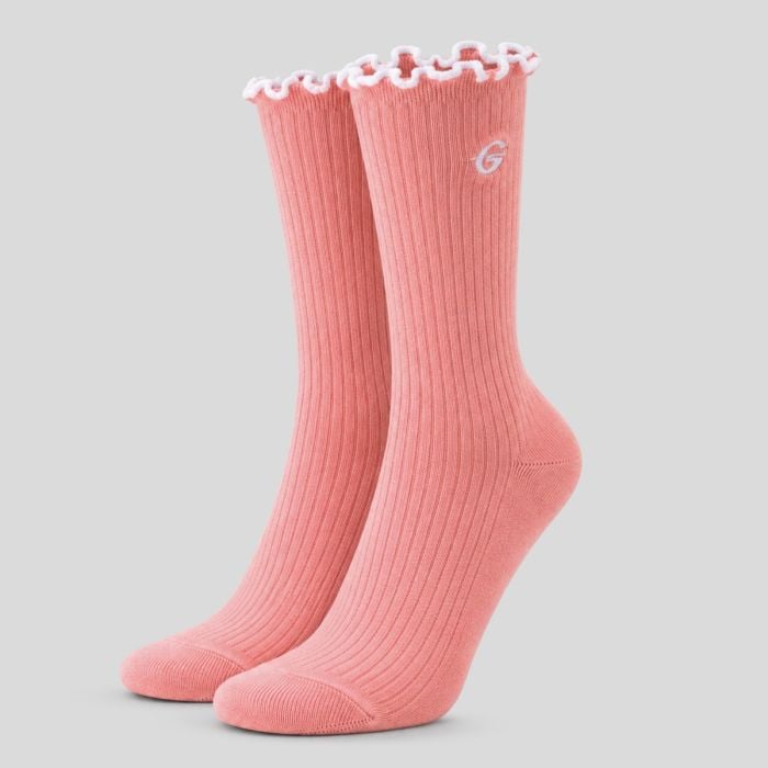 Ponožky Ruffle 3Pack Pink- GymBeam S