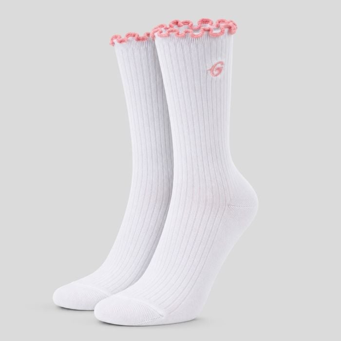 Ponožky Ruffle 3Pack Pink- GymBeam S