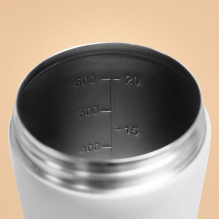 Стальной шейкер 650 мл белый - BeastPink single_variant