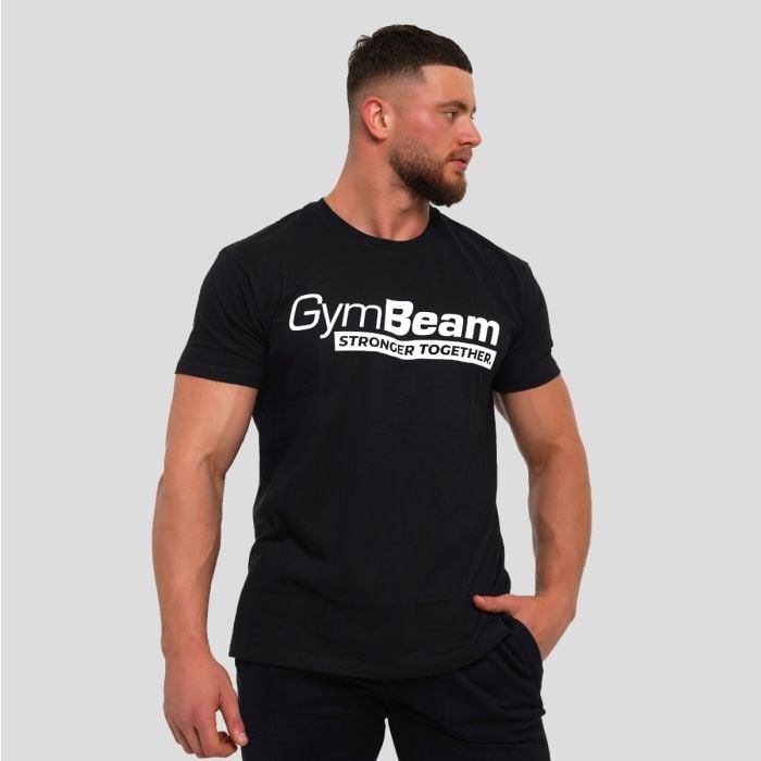 Stronger Together T-shirt Black- GymBeam M