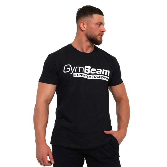 Stronger Together T-shirt Black- GymBeam M