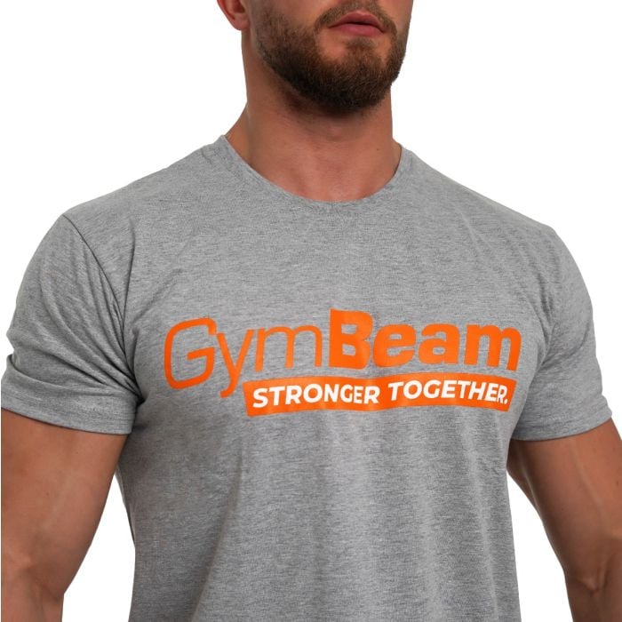 Футболка Stronger Together Сіра - GymBeam M