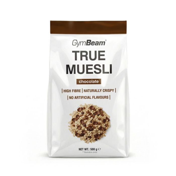 True мюслі - GymBeam 500 г - шоколад - банан