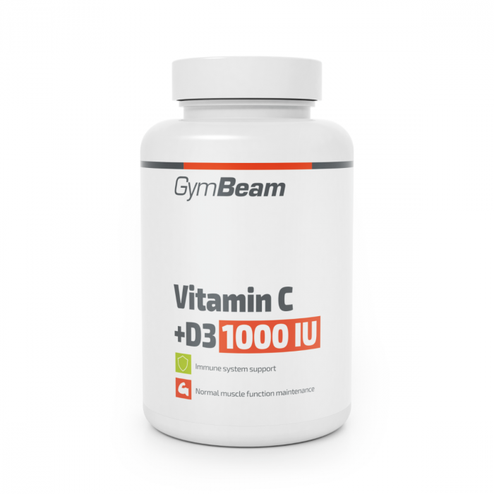 Вітамін C + D3 1000 IU - GymBeam