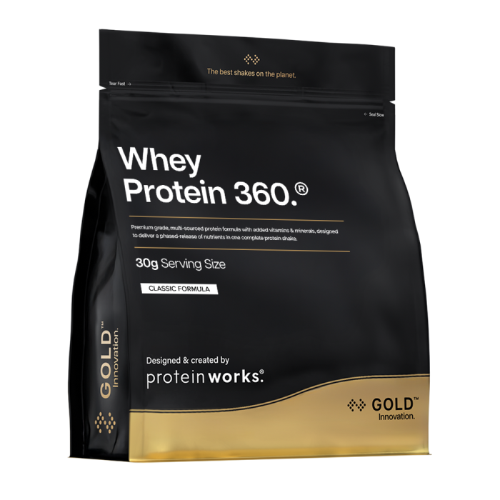 Whey Protein 360 ® - The Protein Works бананово-молочный коктейль - 2400 g
