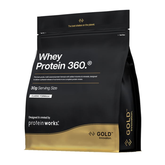 Whey Protein 360 ® - The Protein Works бананово-молочный коктейль - 2400 g