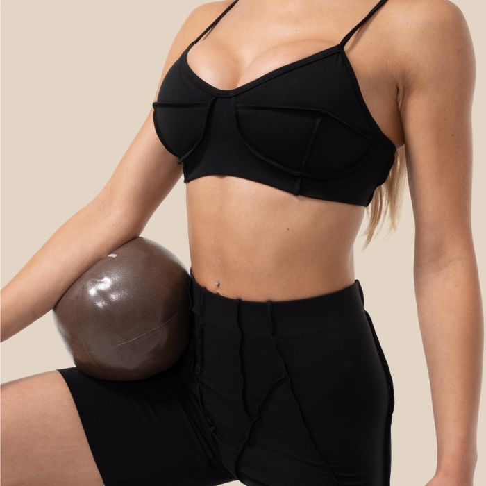 Damskie szorty Cosmo Black- GymBeam L