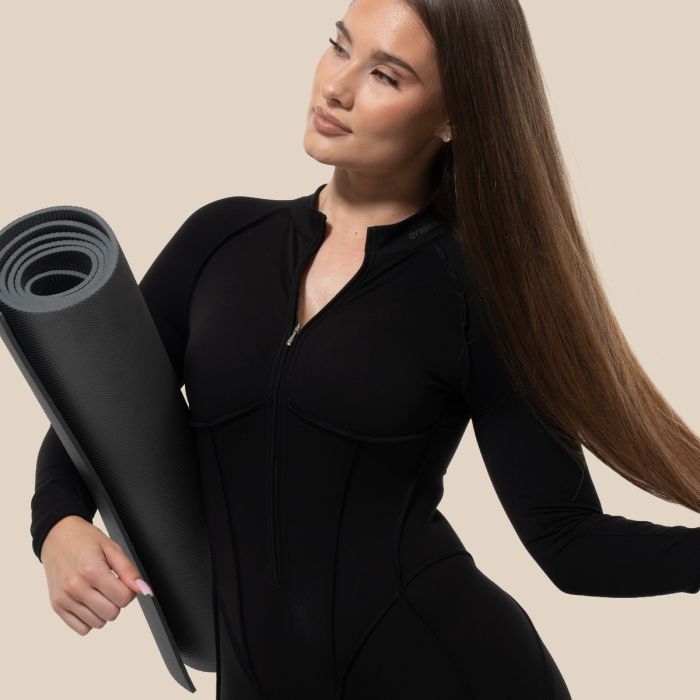Жіночий комбінезон Cosmo на блискавці чорний - GymBeam S