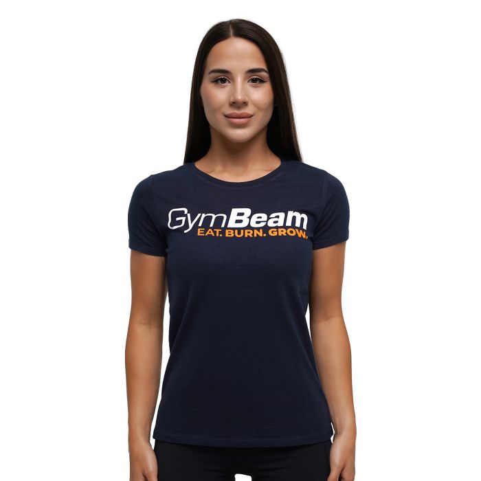 Women‘s Grow T-shirt Navy - GymBeam XXL
