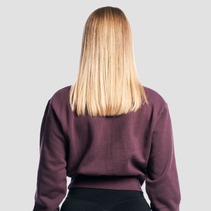 Жіночий джемпер GymBabe пурпуровий - GymBeam XL