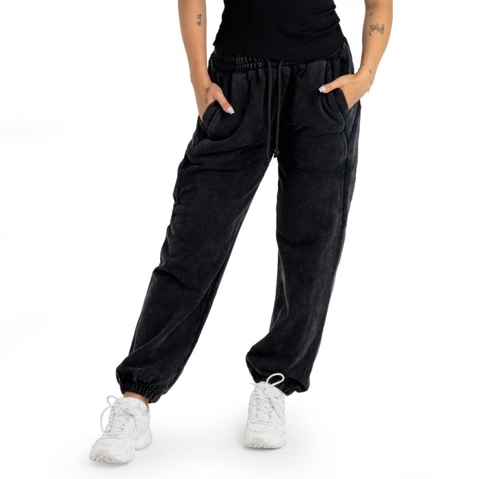 Women‘s Washed Joggers Black - STRIX XS