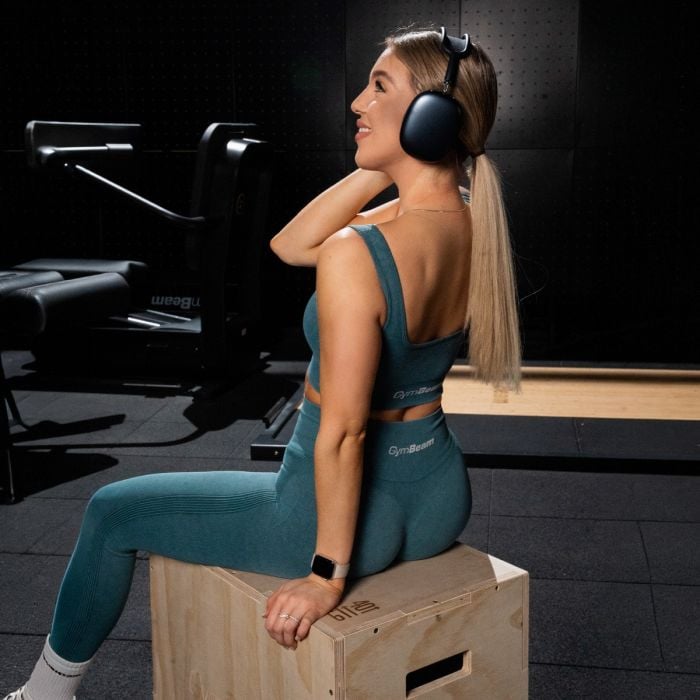 Жіночі безшовні легінси Lift петроль - GymBeam L