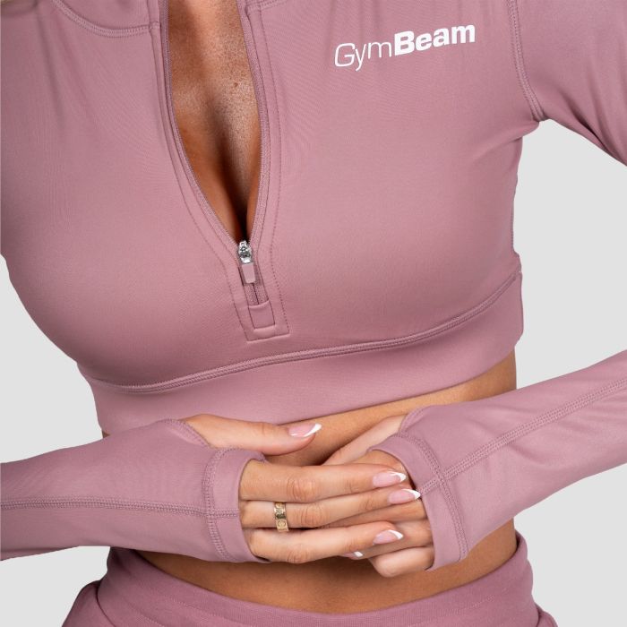 Женский спортивный топ Prime дымчато-розовый - GymBeam S