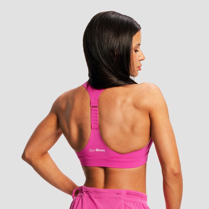 Жіночий спортивний бюстгальтер для бігу Pulse X фіолетовий - GymBeam L