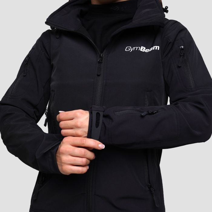 Женская куртка Softshell черная - GymBeam XL