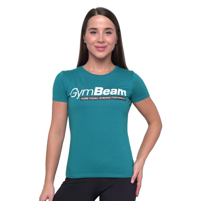 Женская футболка Strong Tomorrow синяя - GymBeam XXL