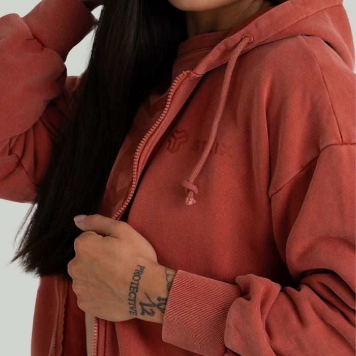 Женская толстовка на молнии терракотовая - STRIX L