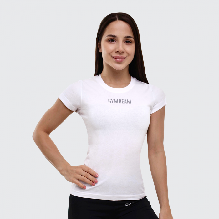 Жіноча футболка FIT White - GymBeam