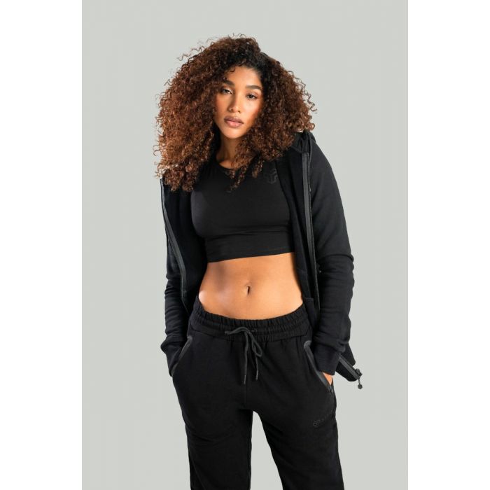 Жіноча футболка Essential CropTop Black - STRIX L