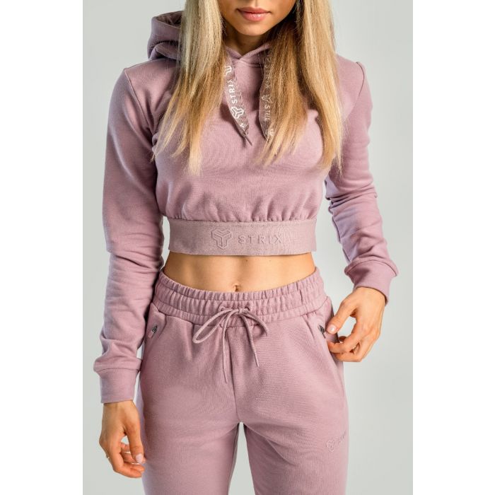 Жіночий худі Essential Cropped Mauve - STRIX M