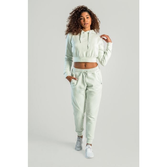 Жіночий худі Essential Cropped Moon Grey - STRIX S