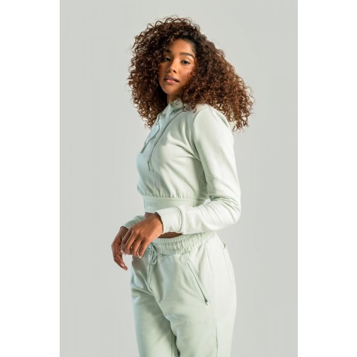 Жіночий худі Essential Cropped Moon Grey - STRIX S