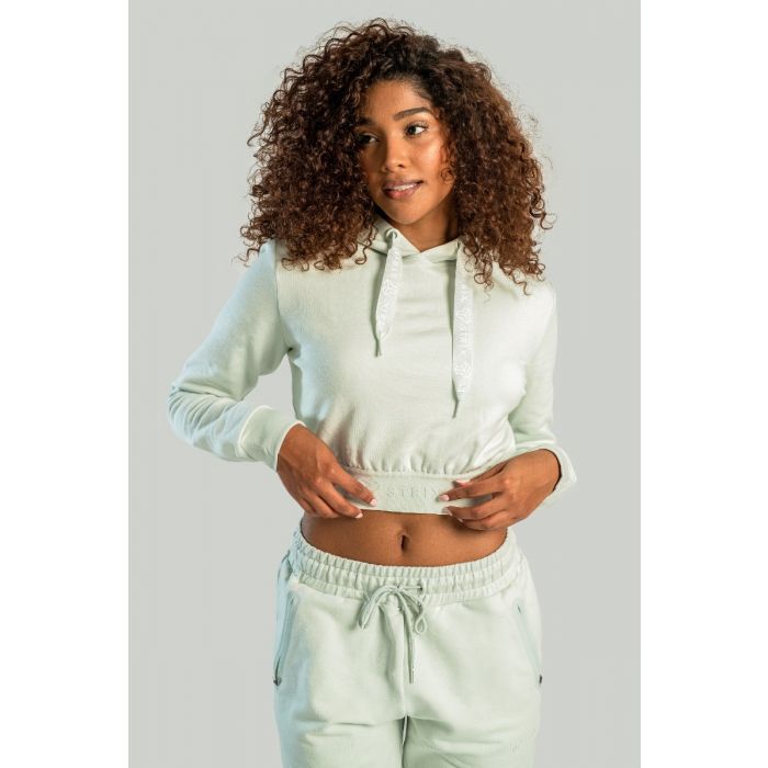 Жіночий худі Essential Cropped Moon Grey - STRIX S