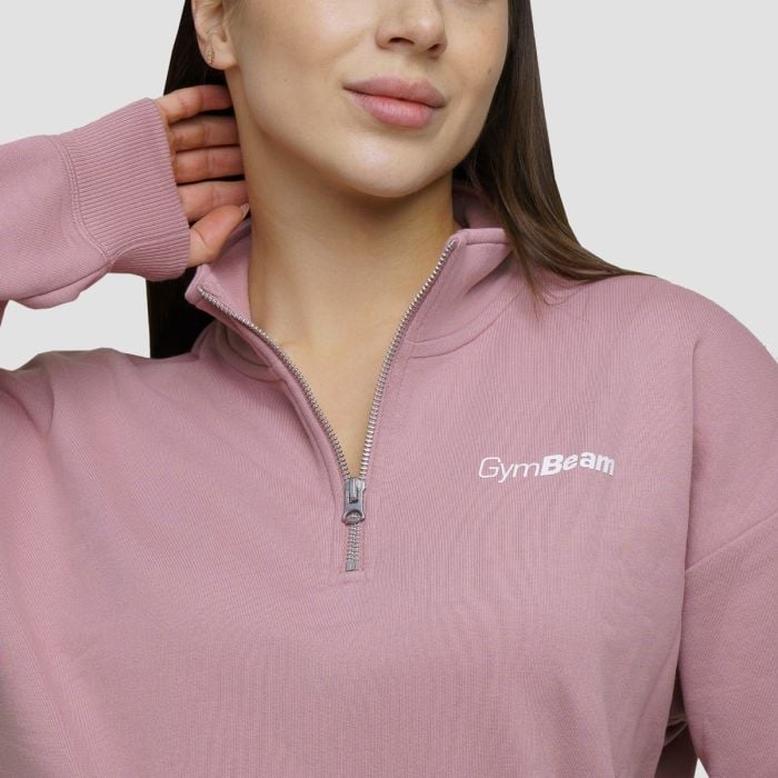 Женский джемпер Agile 1/2 Zip Woodrose - GymBeam XL