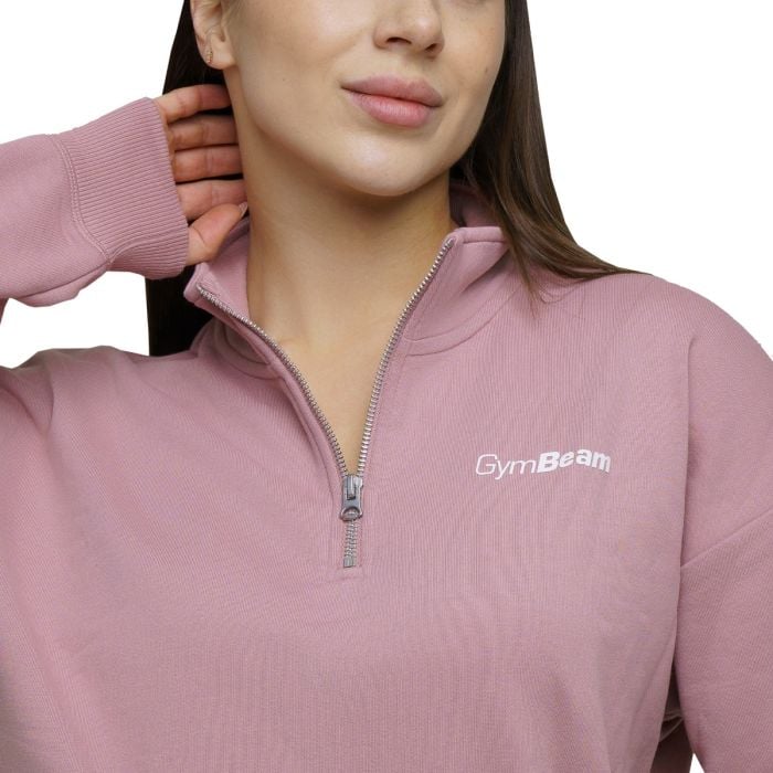 Женский джемпер Agile 1/2 Zip Woodrose - GymBeam XL